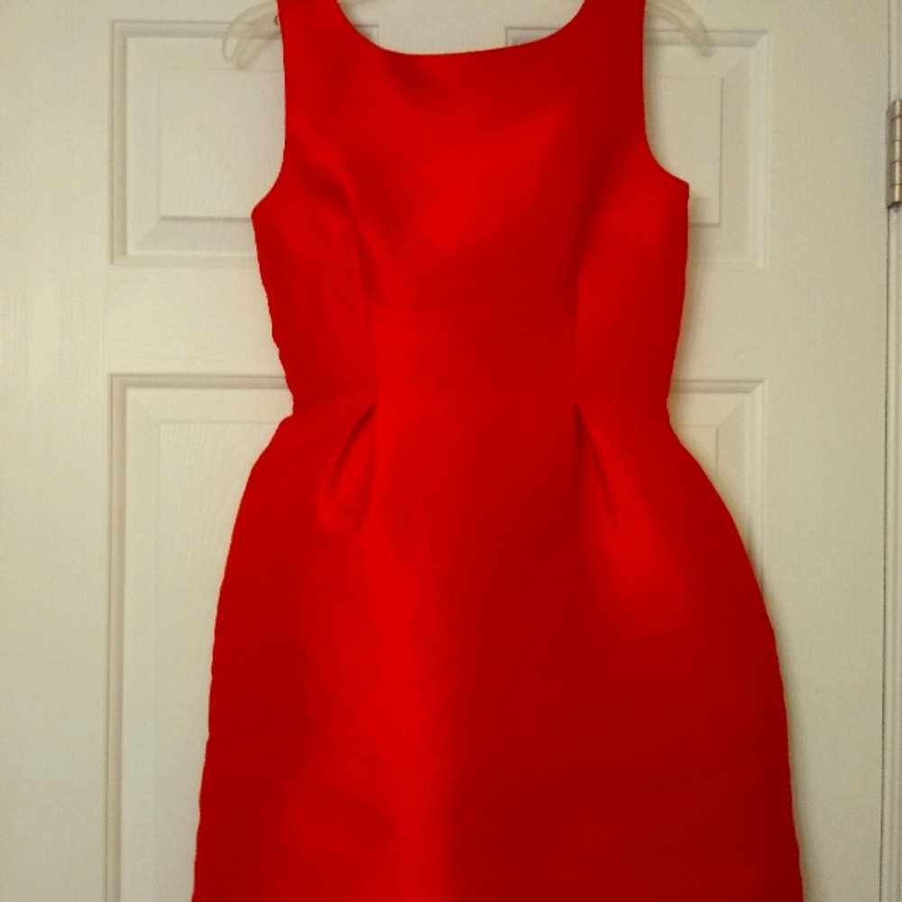 Kate Spade NWT New York Flirty Back Mini Dress Fairy Red Size 4